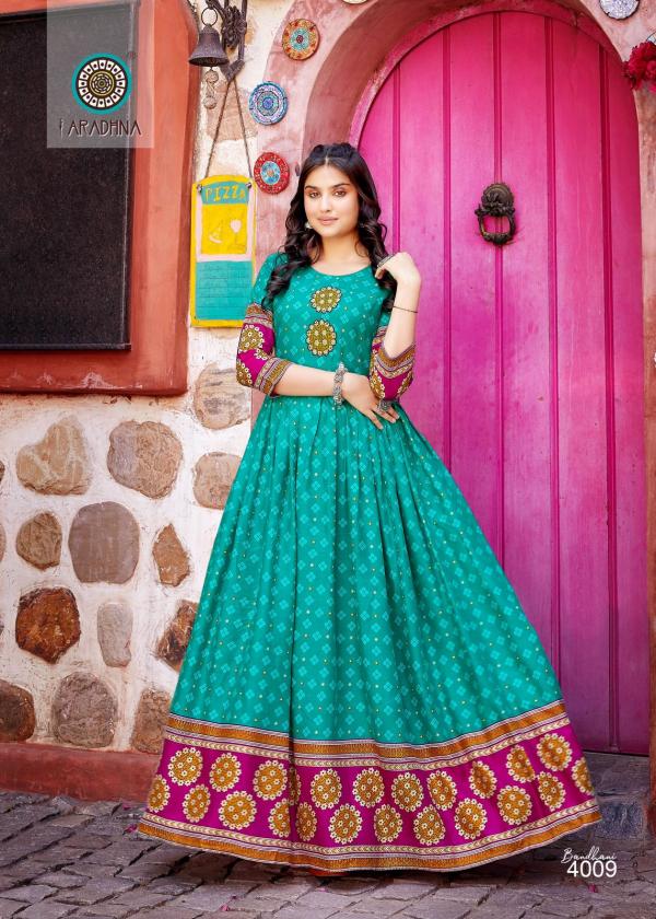 Aradhna Bandhani Vol 4 Fancy Long Anarkali Kurti Collection